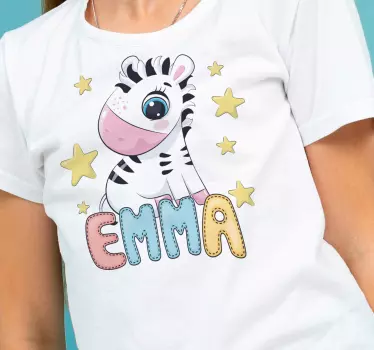Cuki zebra karakter póló baba - TenStickers