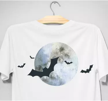 Denevér és hold halloween pólók - TenStickers