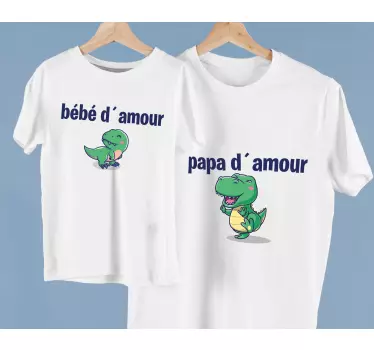 Dino apa és fia apa és fia illő ing - TenStickers