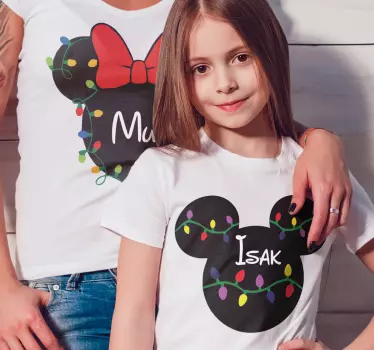 Disney karácsonyi családi anya és lánya inge - TenStickers