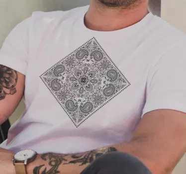 Elegáns paisley minta póló - TenStickers