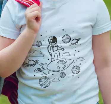 Ember az űrben gyerek ing - TenStickers