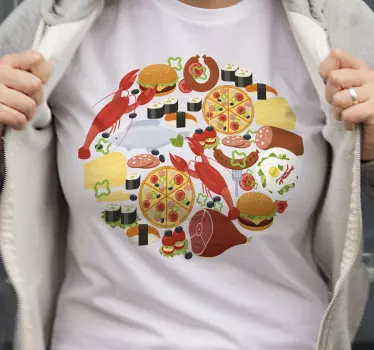Ételimádók szórakozása póló - TenStickers