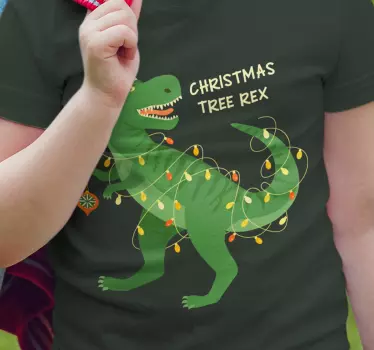 Fa rex dino karácsonyi pólók - TenStickers