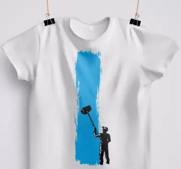 Festés folyamatban "kortárs stílusú" póló - TenStickers