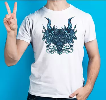 Fierce horned creature póló - TenStickers