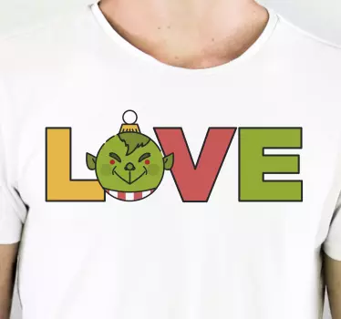 Grinch love karácsonyi póló ingek - TenStickers