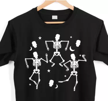 Halloween csontváz tánc pólók - TenStickers