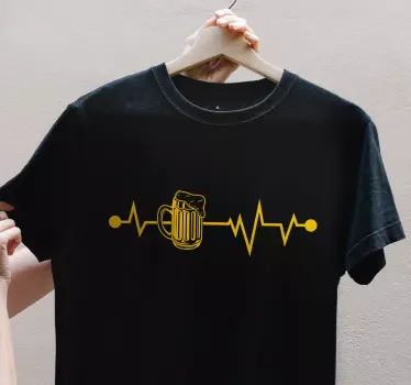 Heartbeat söröskorsó póló - TenStickers