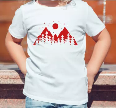 Hegyi panoráma póló gyerekeknek - TenStickers