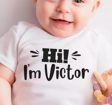 Helló baba viktor póló baba - TenStickers