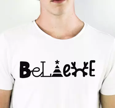 Higgy a szövegben Póló karácsony - TenStickers