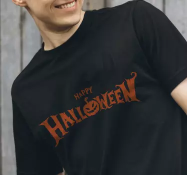 I tök halloween szöveg halloween póló - TenStickers