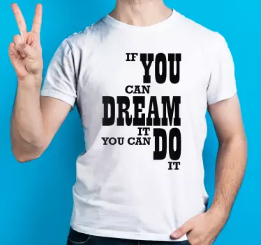 Inspiráló motiváló idézet póló - TenStickers