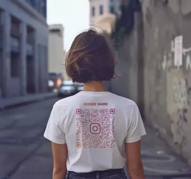 Instagram qr kód póló - TenStickers