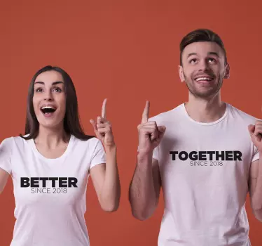 Jobb togheter páros póló - TenStickers