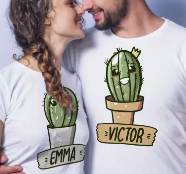 Kaktusz te és én pár póló - TenStickers