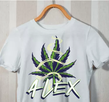 Kannabisz illusztráció graffiti ing - TenStickers