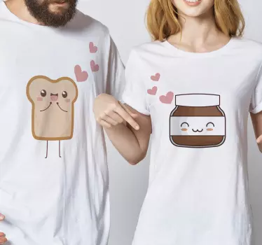 Kenyér és nutella ingek pároknak - TenStickers