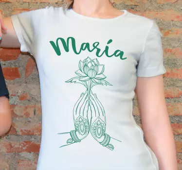 Kéz mandala névvel póló - TenStickers