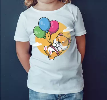 Kínai kutya és lufi gyerek póló - TenStickers