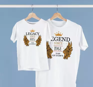 Legendás és örökölt pólók névvel - TenStickers