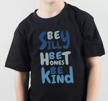 Legyél kedves Üzenet póló gyerekek - TenStickers