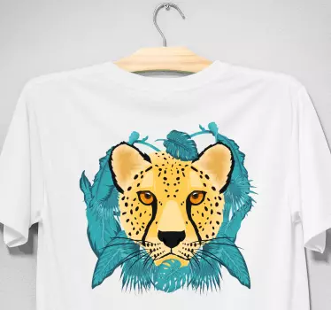 Leopárddzsungel arcát póló - TenStickers