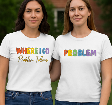 Lgbt ahol megyek problémák követnek pólók párosít - TenStickers