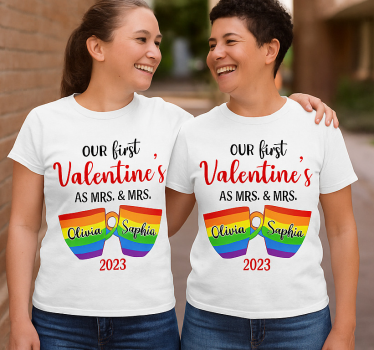 Lgbt első valentin - pólók párosít - TenStickers