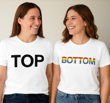 Lgbt felső alsó pólók párosít - TenStickers