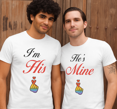 Lgbt Ő az enyém pólók párosít - TenStickers