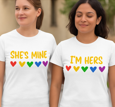 Lgbt Ő az enyém pólók párosít - TenStickers
