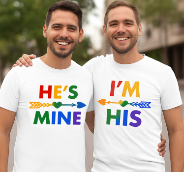 Lgtb ő az enyém pólók párosít - TenStickers