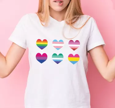 Lgtb szív szimbólumok illő ing pároknak - TenStickers