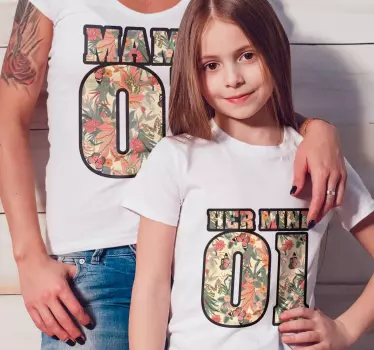 Mama és mini anyja és lánya ing - TenStickers