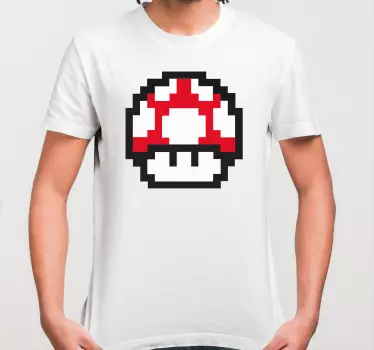 Mario pixeles gombás gyerek ing - TenStickers