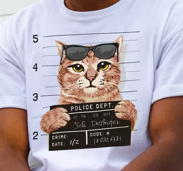 Menő macska pólót akart - TenStickers