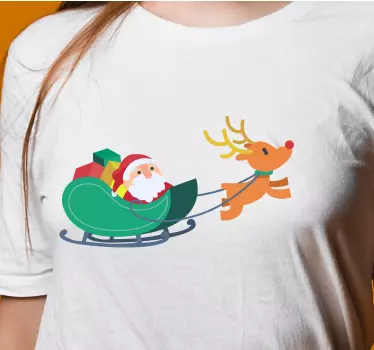 Mikulás szánkózás Póló karácsony - TenStickers