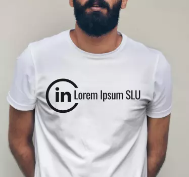 Egyéni linkedin fiók póló - TenStickers