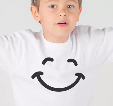 Mosolygó arc ing gyerek ing - TenStickers