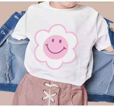 Mosolygó virág charm póló gyerekeknek - TenStickers