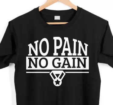 Motiváló fitnesz mondat póló - TenStickers