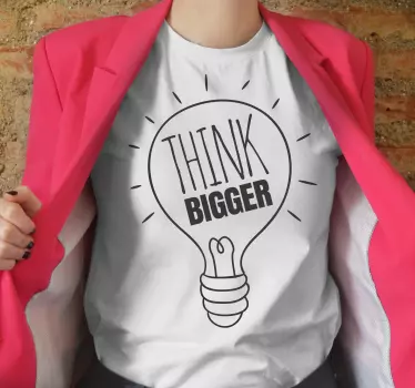 Motiváló mondat lámpás póló - TenStickers