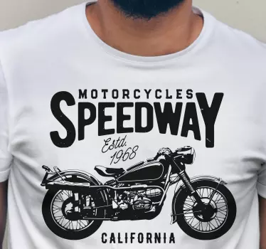 Motoros gyorsasági california póló - TenStickers