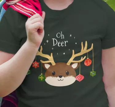 ó szarvas karácsonyi póló ingek - TenStickers