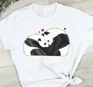 Panda szerelem kapcsolat pólók párosít - TenStickers