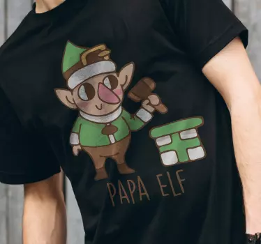 Papa manó szöveg karácsonyi póló ingek - TenStickers