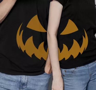 Pár halloween ing félelmetes mosollyal halloween póló - TenStickers