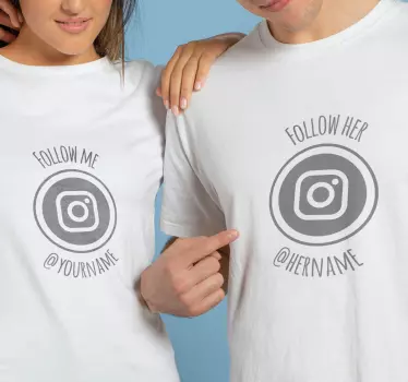 Párkapcsolati közösségi média pólók - TenStickers